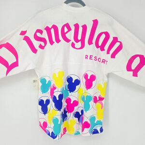 Disneyland Spirit Jersey XS – Rare Colorful Mickey Balloon Design NWT
